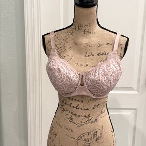 Soma Pink Lace Underwire Bra Full Coverage